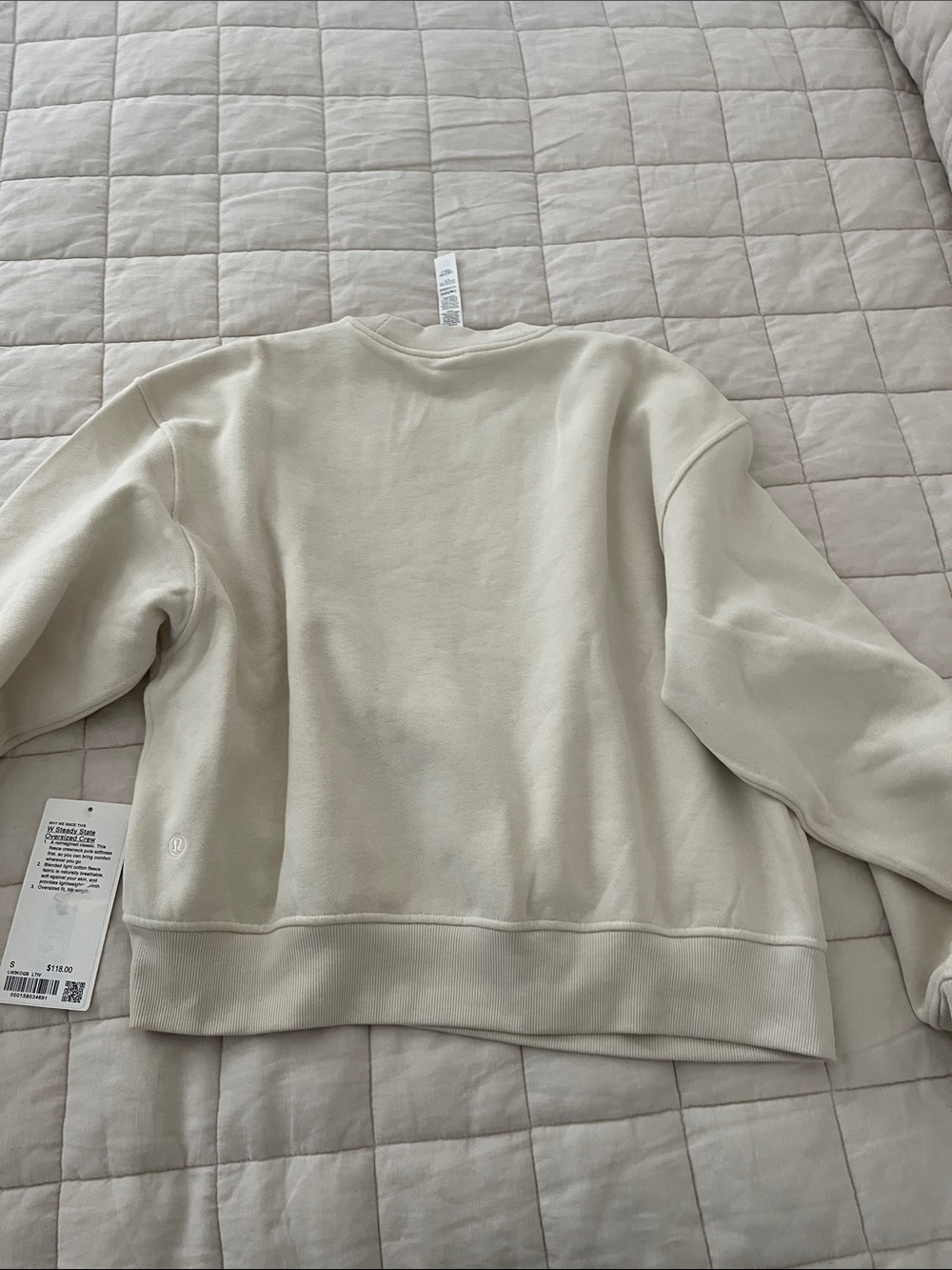 NWT Lululemon athletica Crewneck Sweater in Cream - Picture 5 of 10
